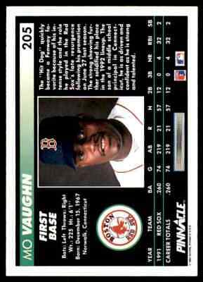 Pinnacle Products Mo Vaughn Baseball Trading Cards