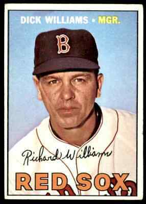 1967 TOPPS DICK WILLIAMS MANAGER BOSTON RED SOX #161